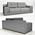 Elegant Bimini Peyton Snow Sofa 3D model small image 3