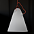 Trilly LED Pendant: Modern Elegance in Polyethylene 3D model small image 1