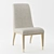 Elegant Fanfare Side Chair 3D model small image 1