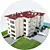 Modular Apartment House- v03 3D model small image 1