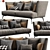 Contemporary Maxdivani Giselle Sofa 3D model small image 1