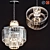 Vintage RH 1920s Clear Chandelier 3D model small image 1