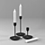 Sleek FULLTALIG Candlestick & Elegant JUBLA Candle 3D model small image 1