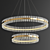 Title: Saturno Not Baroncelli Suspension - Modern Golden Pendant Lamp 3D model small image 6