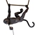 Whimsical Monkey Lamp Swing 3D model small image 1