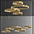 Modern Chandelier: Light Ring Horizontal by Henge 3D model small image 1