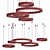 Modern Chandelier: Light Ring Horizontal by Henge 3D model small image 3