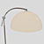 Sleek Steel Arch Lamp 3D model small image 2