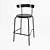 INGVARE Bar Stool: Sleek Design, Comfortable Height 3D model small image 1