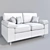 Jysk Lansing Gedved Loveseat 3D model small image 2