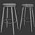 Modern Danish Design Bar Stool 3D model small image 3