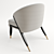 Elegant Frato Carmel Chair 3D model small image 2