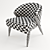 Elegant Frato Carmel Chair 3D model small image 3