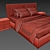 Modern Minimalist Kate Bed 3D model small image 3