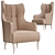 Elegant Iguazu Armchair 3D model small image 1