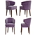 Elegant Ibis Dining Chair 3D model small image 1