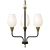 Elegant Glass Postmodern Chandelier 3D model small image 2