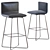 Jalis Variant 1: Modern Millimeter Perfect Barstool 3D model small image 1