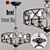 Bevel Frame Big Chandelier 3D model small image 1