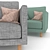 Halley Armchair: Contemporary Comfort and Style 3D model small image 2