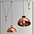 Copper Hemisphere Pendant: Shape Up 3D model small image 1