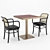 Vienna Thonet Coffee Tables - Sherry and Pastis 3D model small image 2