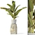 Exotic Flowerpot Plant: Tropical Elegance 3D model small image 1