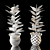 Rustic Ficus Plant in Iron Vase 3D model small image 3