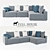 Modular Soho Sofa: Stylish and Versatile 3D model small image 1