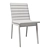 Hayden Wooden Chair - Grey Polyester Seat 3D model small image 3