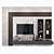 Modern TV Stand with 6 Compartments 3D model small image 1