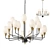 Modern Glass Chandelier: Lampatron Viola Milk 3D model small image 1