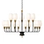 Modern Glass Chandelier: Lampatron Viola Milk 3D model small image 2