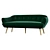 Keaton 3 Seater Sofa: Comfort Meets Style 3D model small image 1