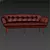 Keaton 3 Seater Sofa: Comfort Meets Style 3D model small image 3