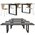 Contemporary Essay Table Set 3D model small image 2