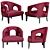 Elegant Eichholtz Chair: Adam 3D model small image 1