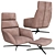 Luxury Swivel Chair Set Nautilus 3D model small image 1