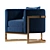 Mica Barrel ArmChair: Elegant and Ergonomic Design 3D model small image 2