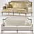 Classic Two-Tone Sofa 3D model small image 1