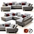 Majestic Molina XL Sofa 3D model small image 1