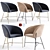 Modern Blaire Dining Chair 3D model small image 1