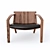 Sleek Modern Armchair 3D model small image 2