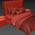 Sleek Modern Bed: Aesthetically Crafted 3D model small image 3