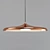 Modern Copper Pendant Light - Plate 40.1125 3D model small image 1