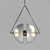 Modern Bronze Pendant Light with Adjustable Height 3D model small image 1