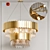 Empire Double Suspension Chandelier 3D model small image 1