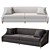 Elegant Eichholtz Candice Sofa 3D model small image 1