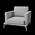 Elegant Avalon Avenue Chair 3D model small image 3