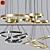 Modern Ceiling Light Set 32: 3dsmax & Vray / Corona / Obj Compatible 3D model small image 1